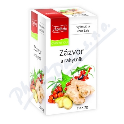 Apotheke Zázvor a rakytník - s přebalem 20x2g