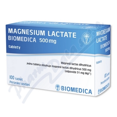 Magnesium Lactate Biomedica 500mg tbl.nob.100