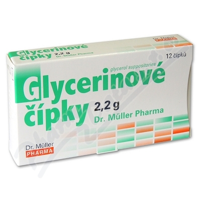 Glycerinové čípky 2.2g 12 čípků Dr.Müller