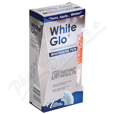 WHITE GLO Bělící pero 2.5ml+7 bělících pásek