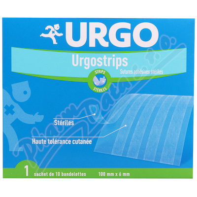 URGO STRIPS Fixační náplasťové stehy 100x6mm 10ks