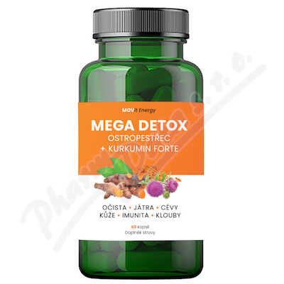 MOVit Mega Detox Ostropestřec+Kurkum.FORTE cps.60