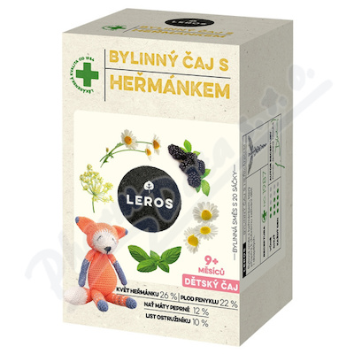 LEROS Dětský bylinný čaj s heřmánkem 9m 20x1.5g