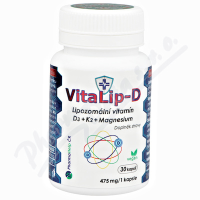 VitaLip-D - lipozomální vitamín D3+K2+Mg 30 kapslí