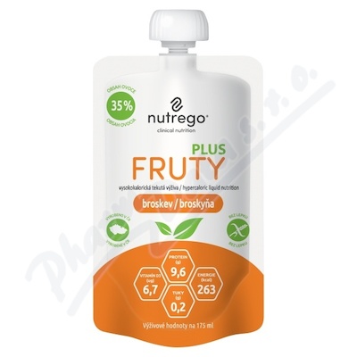 nutrego FRUTY PLUS broskev por.sol.4x175ml