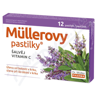 Müllerovy pastilky se šalvějí 12ks ZP