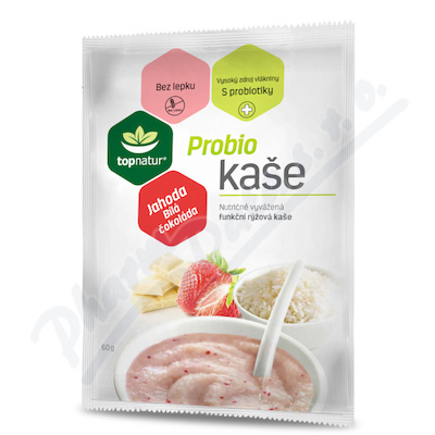 Topnatur Probio rýžová kaše jahoda-bílá čoko.60g