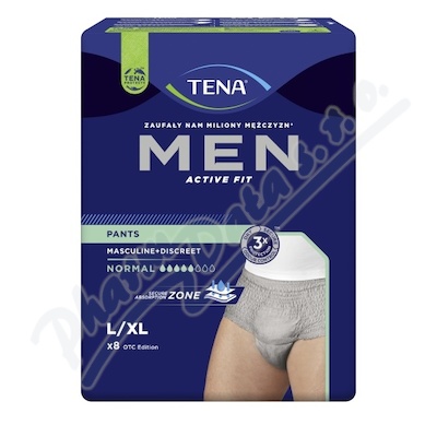 TENA Men Pants Normal Grey L/XL ink.kalh.8ks772803