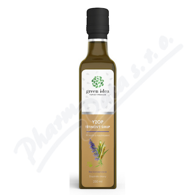 Green idea Sirup yzopový třtinový 250ml