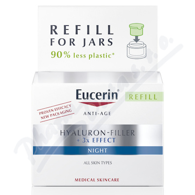 Eucerin HYALURON-FILLER+3xEFFECT noč.kr.refill50ml