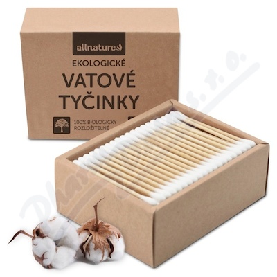 Allnature Ekologické vatové tyčinky 200ks