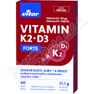 Vitar Vitamin K2+D3 Forte tbl.60