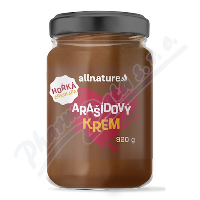 Allnature Arašídový krém hořká čokoláda 920g