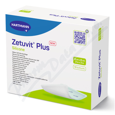 Zetuvit Plus Silicone 8x8cm sil. krytí SAP 10ks