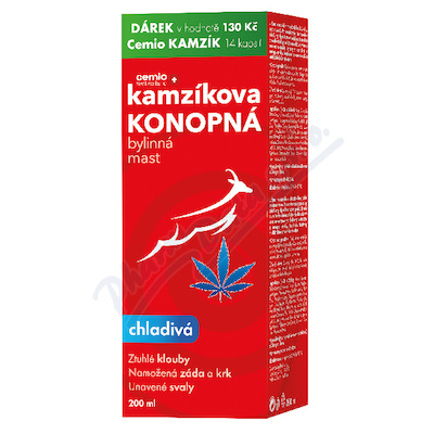 Cemio Kamzíkova konopná mast chladivá 200ml+dárek