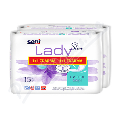 Seni Lady Slim Extra inkont.vložky 1+1 2x15ks