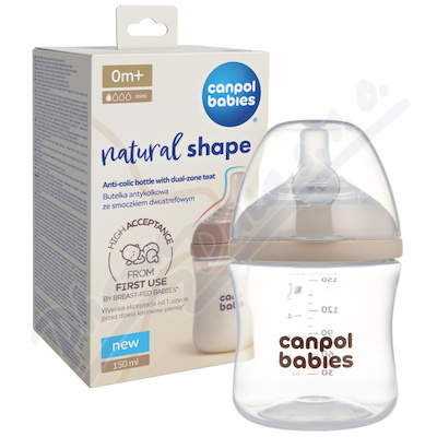 Canpol babies Lahev antikol.NATURAL SHAPE 150ml