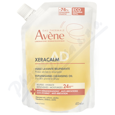 AVENE XeraCalm A.D relip.mycí olej náplň 400ml