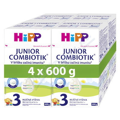HiPP 3 Junior Combiotik mléčná výživa 4x600g
