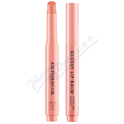 Dermacol Glossy Lip Balm Cool.Effect Peach 03 1.8g