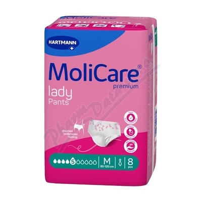 MoliCare Lady Pants inkont.kalhotky 5 kap.M 8ks