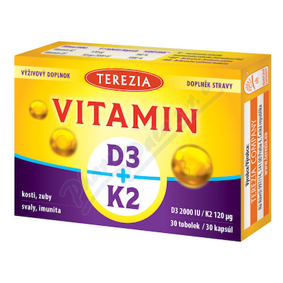 TEREZIA Vitamin D3+K2 tob.30