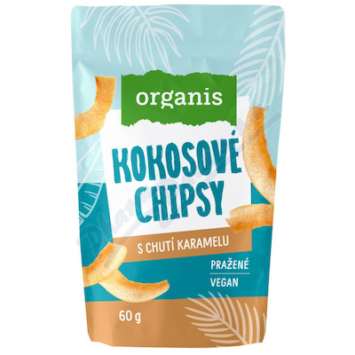 Organis Kokosové chipsy s karamelem pražené 60g