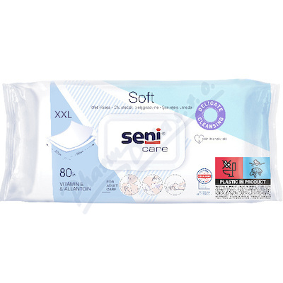 Seni Care vlhčené ubrousky vit.E&allantoin XXL80ks
