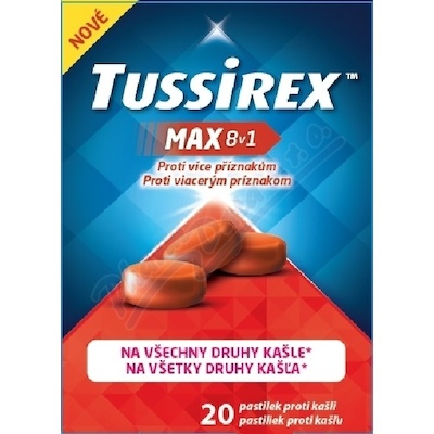 Tussirex Max 8v1 pastilky proti kašli 20ks