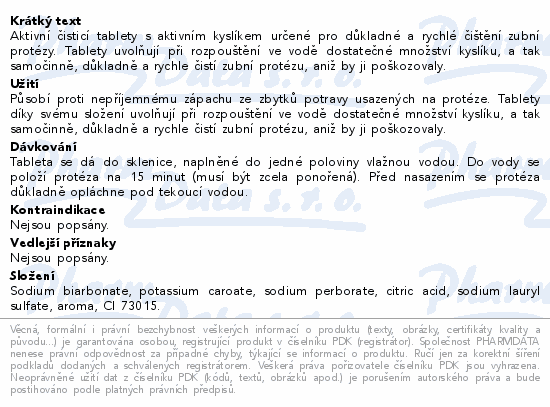 Protefix Aktivní čistící tab.na zub.protézu tbl.66