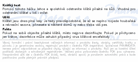FIXAprotect háček alfa na klíšťata