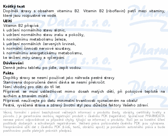 Riboflavin tbl.60 Generica