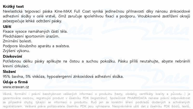 Kine-MAX Full Coat neelastický tejp 5cmx10m
