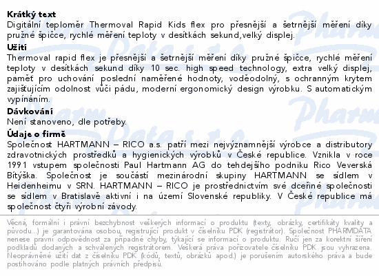 Teploměr digi.THERMOVAL Kids flex