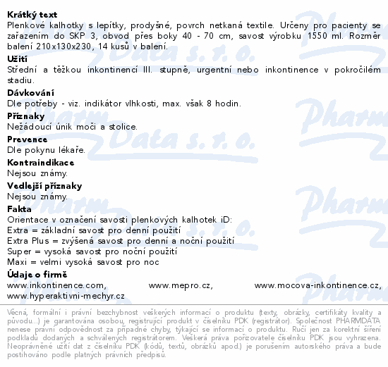 iD Slip Super XS 14ks