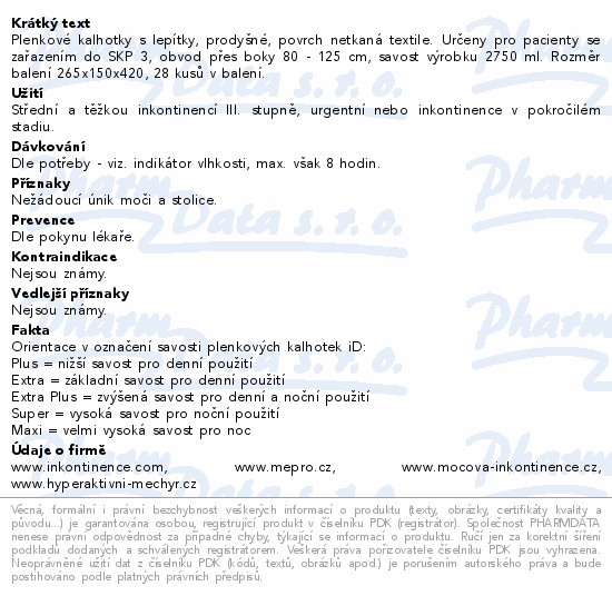 iD Slip Extra Plus M 28ks