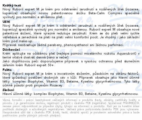 ISISPHARMA Ruboril Expert M Cream 40ml