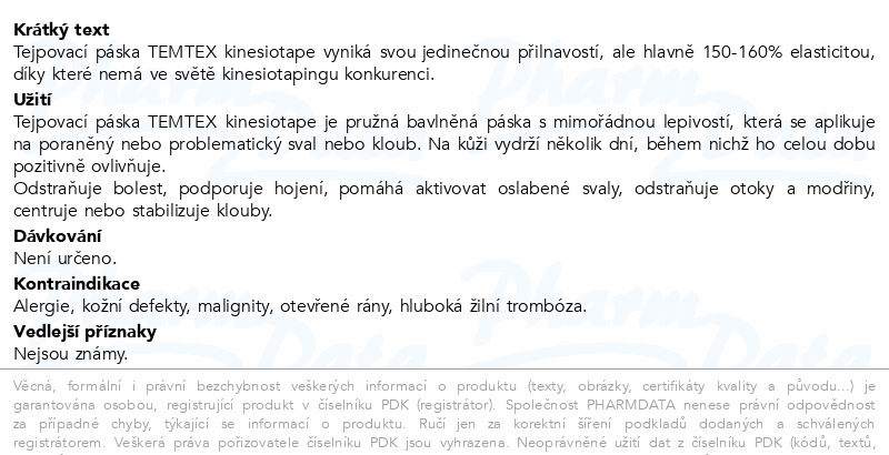 TEMTEX Kinesiology tape oranžová 5cmx5m