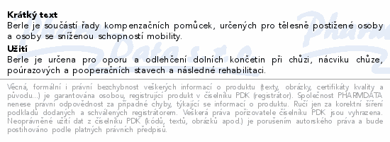 Berle francouzská předloketní dural.černá