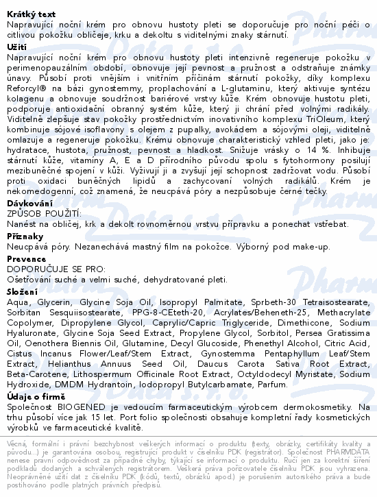 DERMEDIC Oilage Napravující noční krém 50g