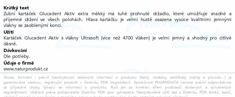 Glucadent aktiv zubní kartáček Ultrasoft