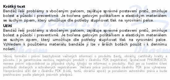 svorto 028 Band.Hallux Valg.gel.chr.palce S/Mpravá