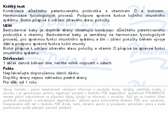 Favea Bactodermal Baby 30x1.5g