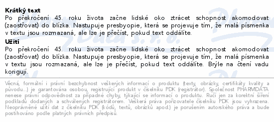 Brýle čtecí +1.00 černé s kovovým doplňkem FLEX