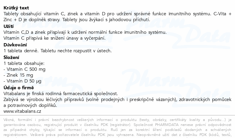 Vita-C 500mg+Zinc+D tbl.150
