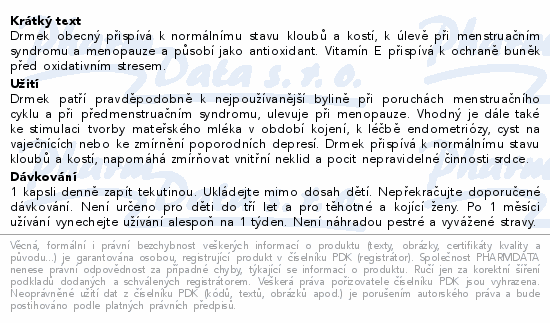 Drmek + vitamín E kapsle cps.120 Wolfberry