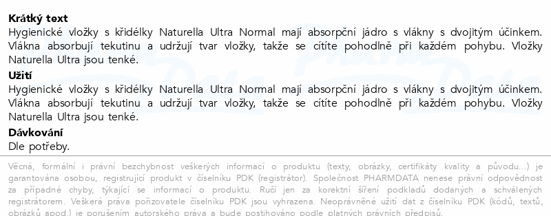 Naturella Ultra Normal 1 vložky XXL 40ks