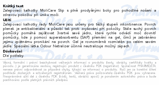 MoliCare Slip Inkon.zalep.kalhotky 6k.vel.L 30ks