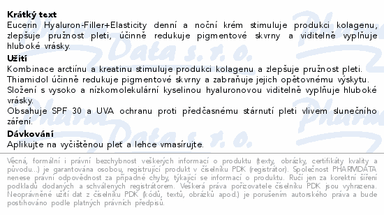 Eucerin Hyaluron-Fil.+El.Rosé den+noc2x50ml 2024