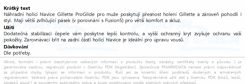 Gillette ProGlide náhradní hlavice 8ks